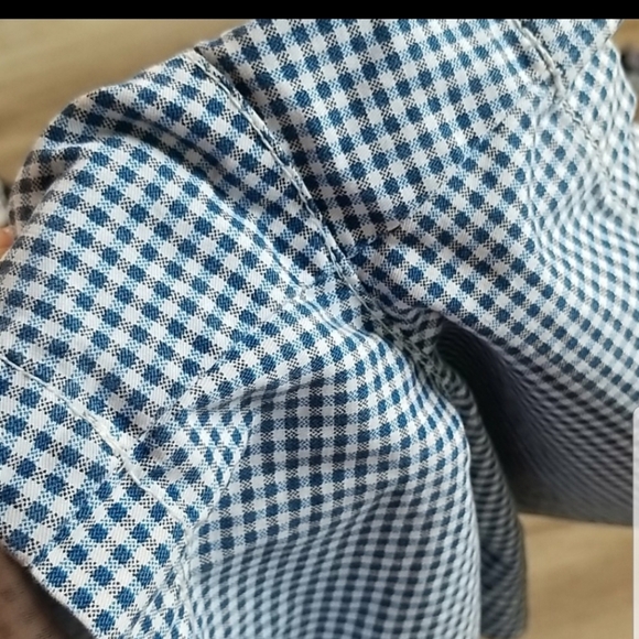 Old Navy Preppy Pinup Cotton blue gingham shorts size 6 - Picture 7 of 9